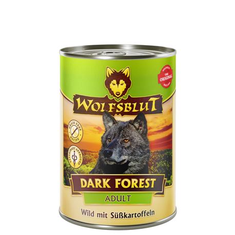 WOLFSBLUT Dark Forest - Wild mit Skartoffeln - Adult - 6 x 395g