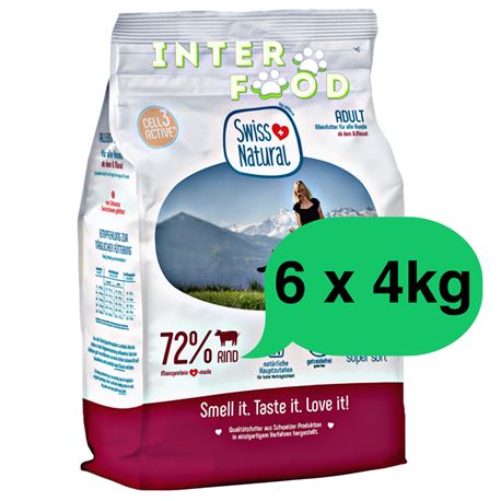 Swiss Natural Soft ADULT Rind & Kartoffel - 24kg (6x4kg)