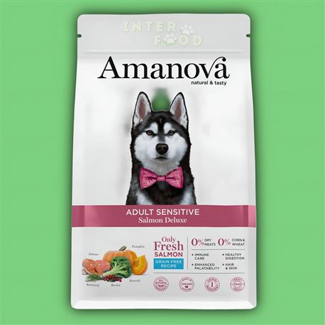 AMANOVA Adult All Breeds Sensitive GF Salmon Deluxe - 2kg