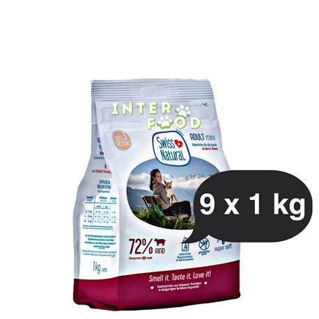 Swiss Natural Soft ADULT mini Rind & Kartoffel - 9kg (9x1kg)