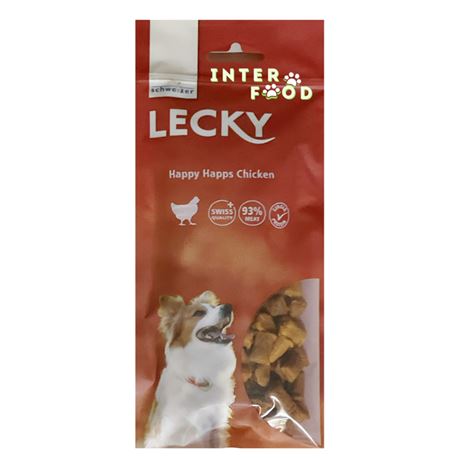 Schweizer - Lecky Happy Happs - Bocconcini per cani con pollo - 120gr