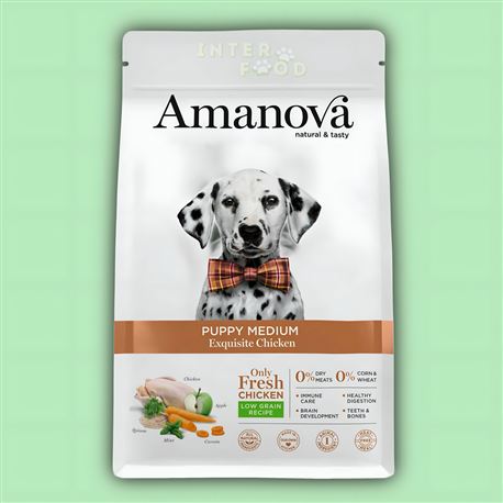 AMANOVA Puppy Medium LG Exquisite Chicken - 2kg