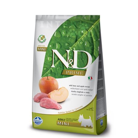FARMINA N&D PRIME - BOAR & APPLE ADULT MINI - 800gr