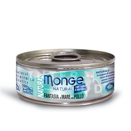 Monge Natural - Fantasia di mare con pollo - 80g