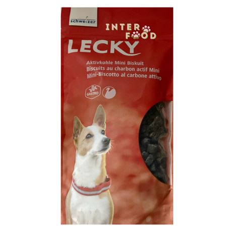 Schweizer - Lecky Aktivkohle - Biscottini per cani al carbone attivo - 300gr