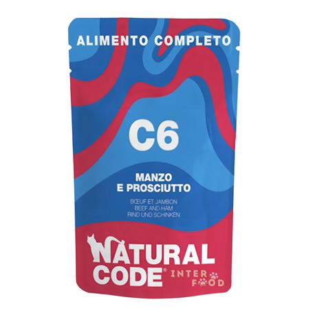 Natural Code C5 - Manzo e Prosciutto - 70g