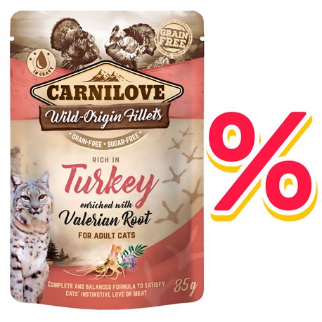 Carnilove Adult - Truthahn angereichert mit Baldrianwurzel Wet - 24x85g