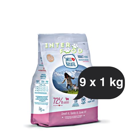 Swiss Natural Soft ADULT mini Lamm & Kartoffel - 9kg - (9x1kg)