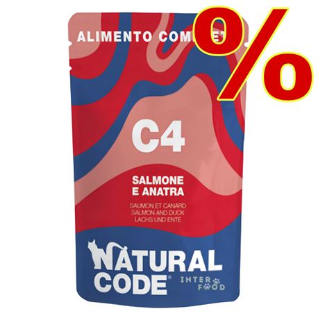 Natural Code C4 - Salmone e Anatra - 24 x 70g