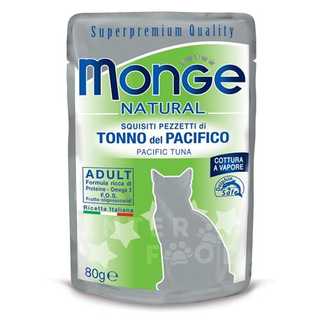 Monge Natural - Tonno del Pacifico Pinne Gialle con Pollo - 80g 2