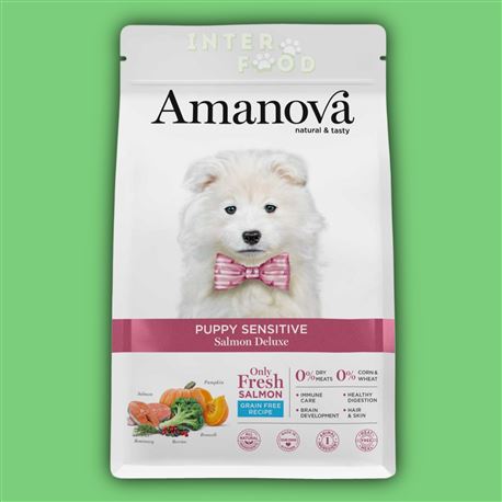 AMANOVA Puppy All Breeds Sensitive GF Salmon Delux -7kg