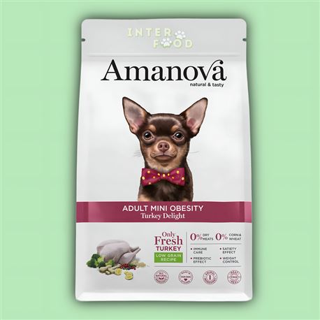 AMANOVA Adult Mini OBESITY LG Turkey Delight - 800g
