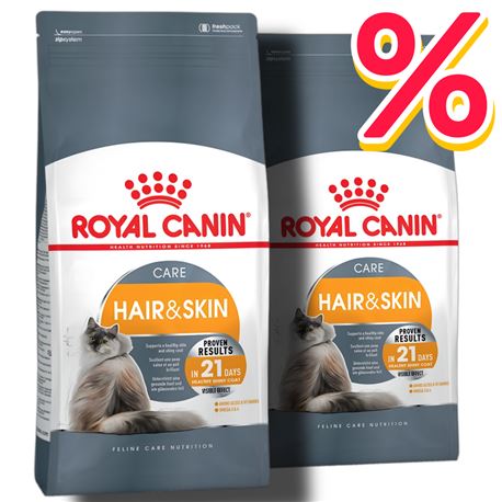 ROYAL CANIN Cat Hair & Skin Care - Alimento secco per gatti - 2x2kg