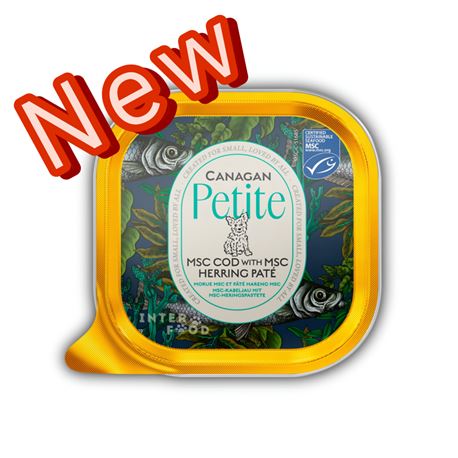CANAGAN PETITE COD WITH HERRING PAT - 16 x 100g