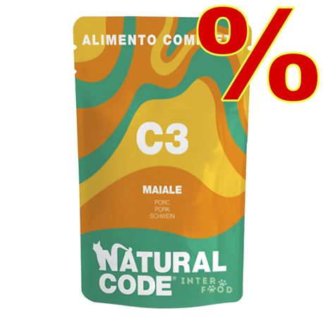 Natural Code C3 - Maiale - 24 x 70g