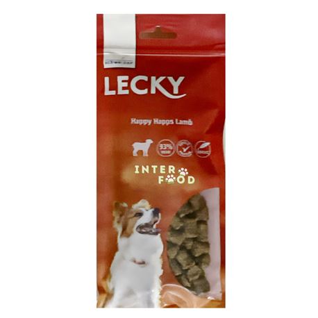 Schweizer - Lecky Happy Happs - Bocconcini per cani con agnello - 120gr