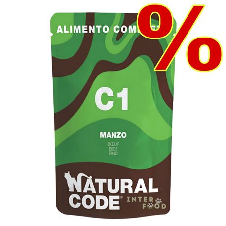 Natural Code C1 - Manzo - 24 x 70g