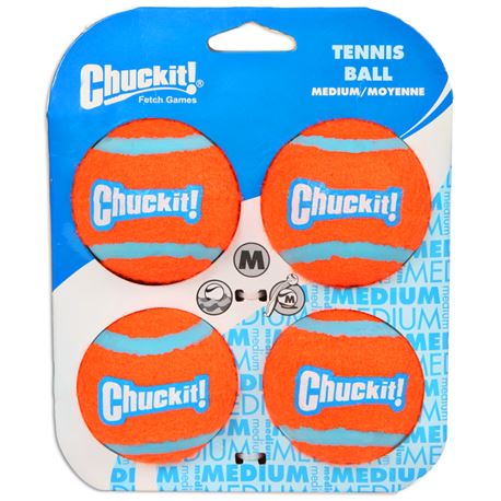 CHUCKIT! Tennis Ball M - pallina da tennis - 4pz