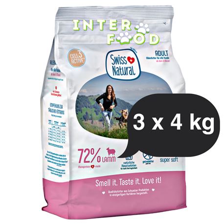 Swiss Natural Soft ADULT Lamm & Kartoffel - 12kg - (3x4kg)