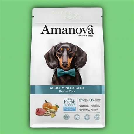 AMANOVA Adult Mini Exigent GF Iberian Pork - 800g