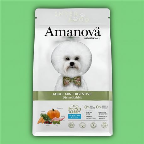 AMANOVA Adult Mini Digestive GF Divine Rabbit - 800g