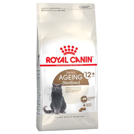 ROYAL CANIN Cat Ageing Sterilised 12+ - Crocchette per gatti sterilizzati - 400g