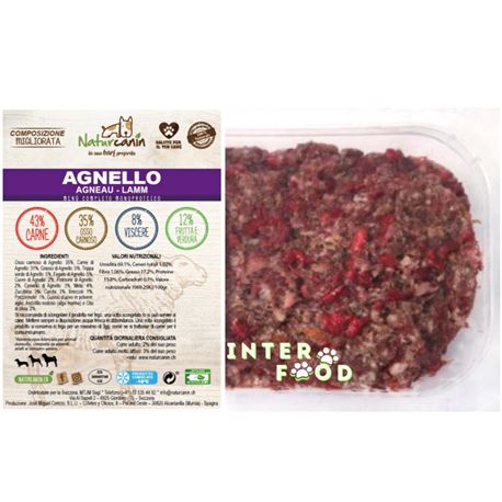 NaturCanin Barf menu Agnello - 500g