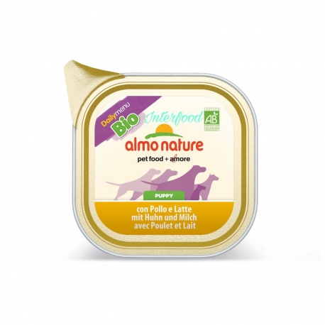ALMO NATURE Biorganic Puppy con pollo e latte 100g